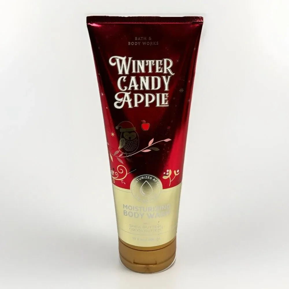 Bath & Body Works Winter Candy Apple Moisturizing Body Wash 10 oz Holiday New